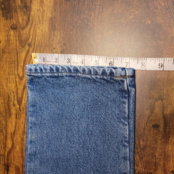 Vtg LL Bean Classic Fit Plaid Lined Jeans 32x34 Measures 30x34 Outdoor Wear - Picture 9 of 9